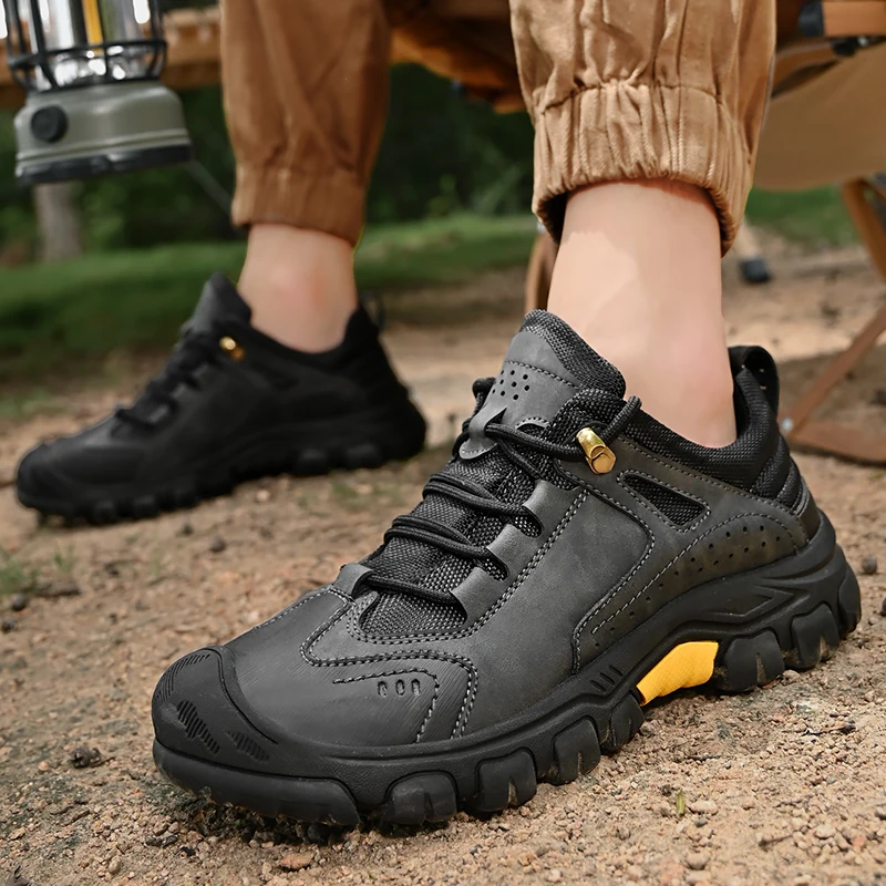 Spring Outdoor Soft Sole Camping Hiking Shoes Men Wear-resistant Sports Man Travel Casual Shoes Walking Climbing Men's Footwear