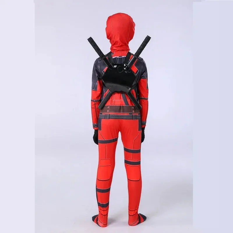 Anime Costume Kids Cosplay Mask Backpack Suit Jumpsuit Superhero Cosplay Bodysuit Jumpsuit Halloween Costume Adult Children