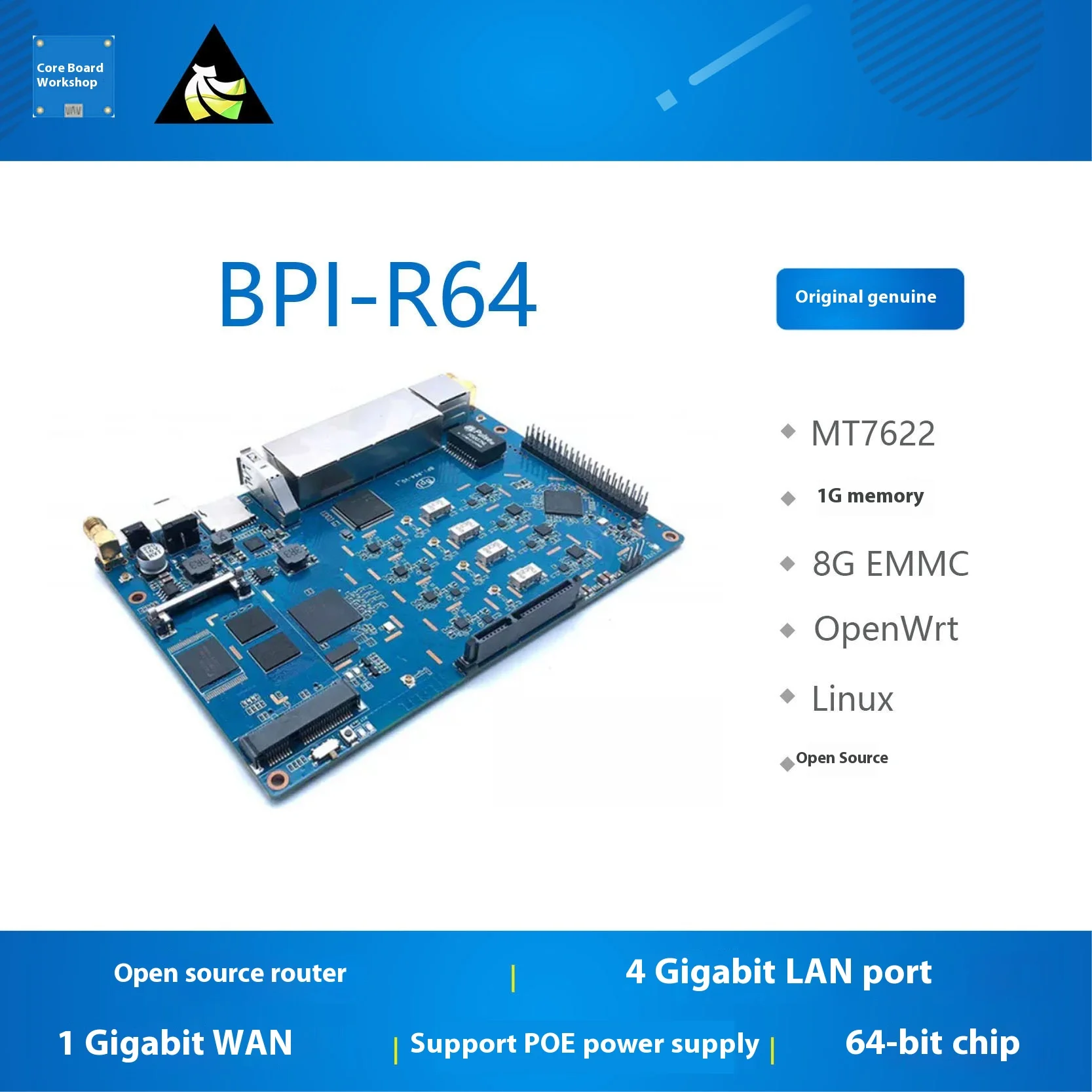 

Banana PI BPI-R64 Open Source Router Development Board MT7622 MTK Banana Pi