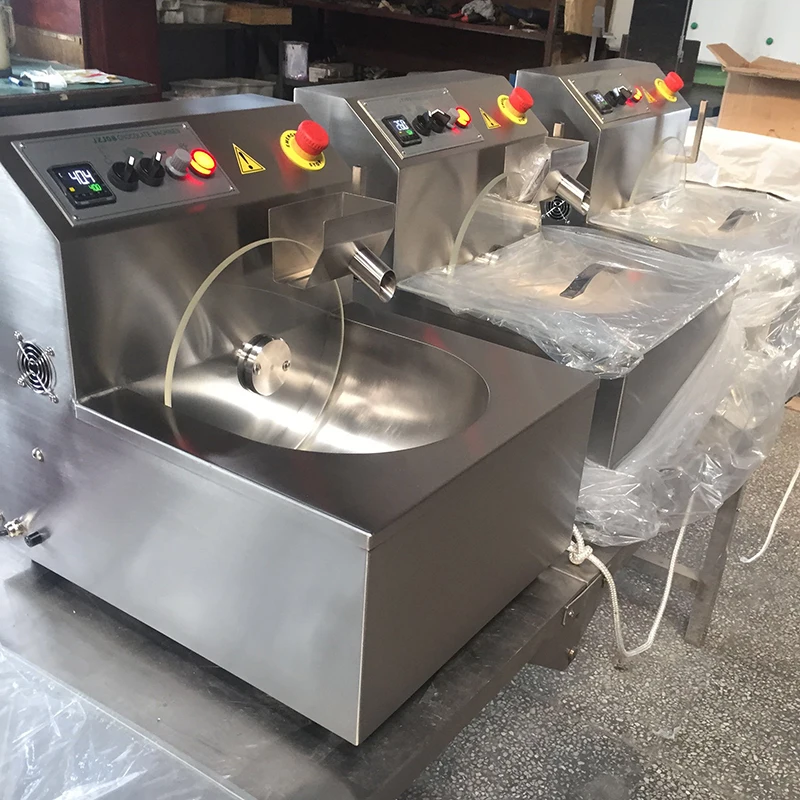 Mould Spread Chocolate Make Dipping Coating Enrobing Tempering Machine Processing Machinery For Small Business Production Line