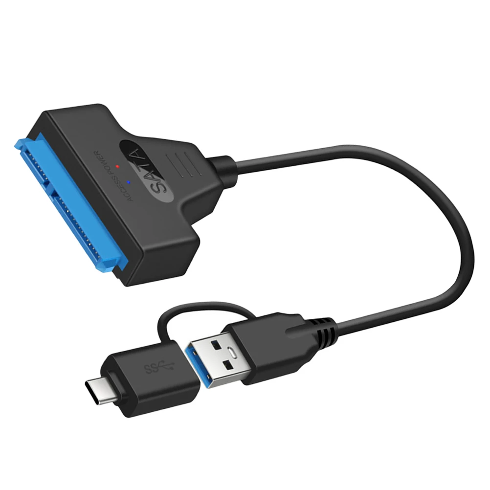 

Type C USB3.0 to Cable Black High Speed Data Transfer Durable Copper Plug Play Hard Disk Converter Mobile to USB