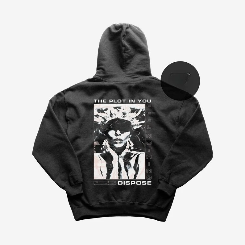 

Толстовка The Plot in You Merch - Металлическая музыка - Толстовки с альбомом DISPOSE FEEL NOTHING Одежда унисекс-рокер
