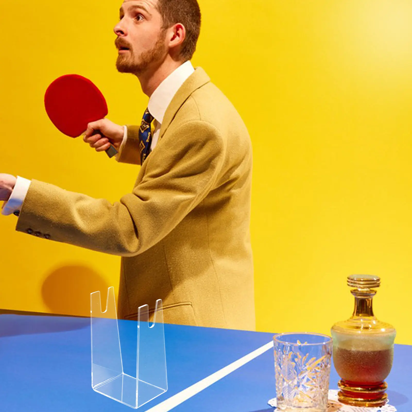 

Подставка для теннисных ракеток из акрила, прозрачная акриловая подставка для ракеток, настольный держатель для теннисных ракеток, акриловая подставка для демонстрации ракеток для настольного тенниса