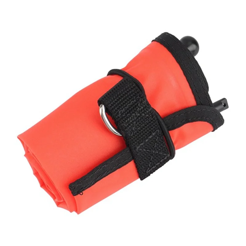 1M Scuba Diving Surface Marker Buoy SMB สัญญาณหลอดความปลอดภัยการมองเห็น FLOAT สัญญาณหลอดสีแดง