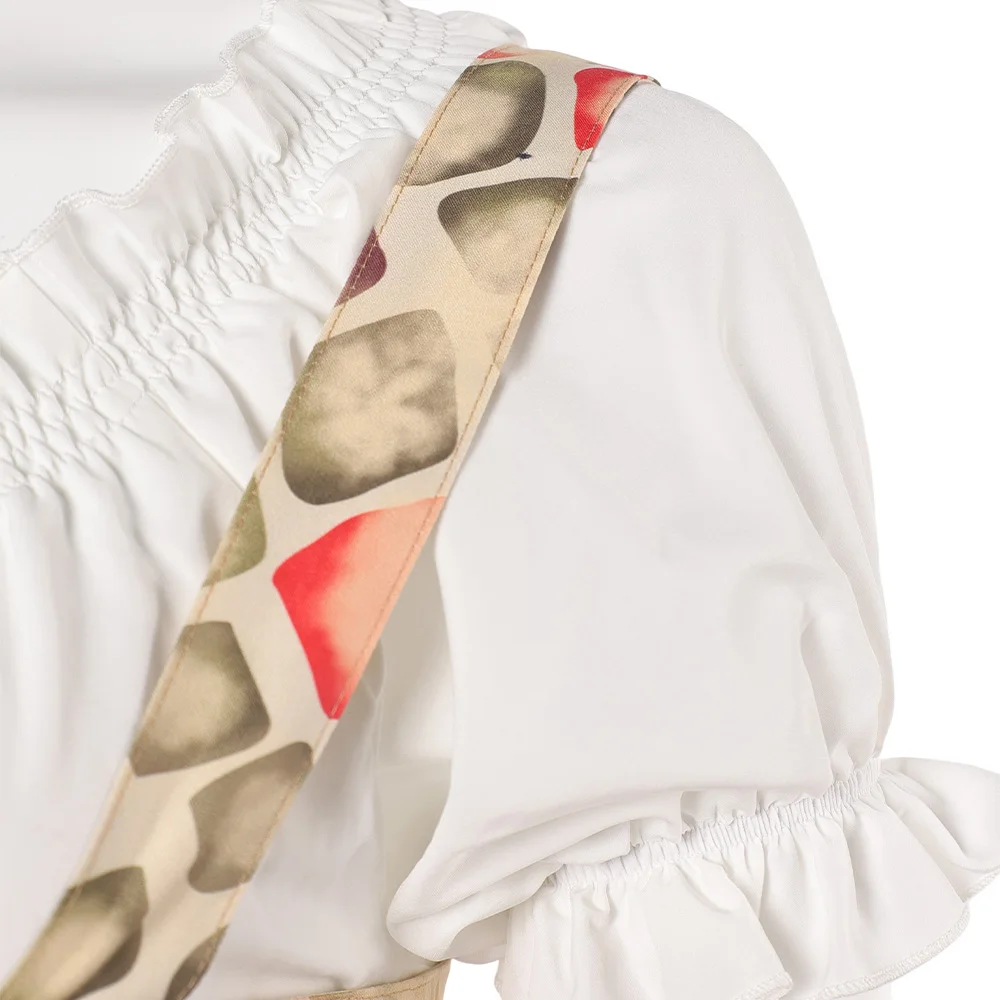 Película Oktoberfest 1900 Maria Hoflinger disfraz de Cosplay vestido largo naranja trajes mujeres Halloween carnaval fiesta trajes de juego de rol