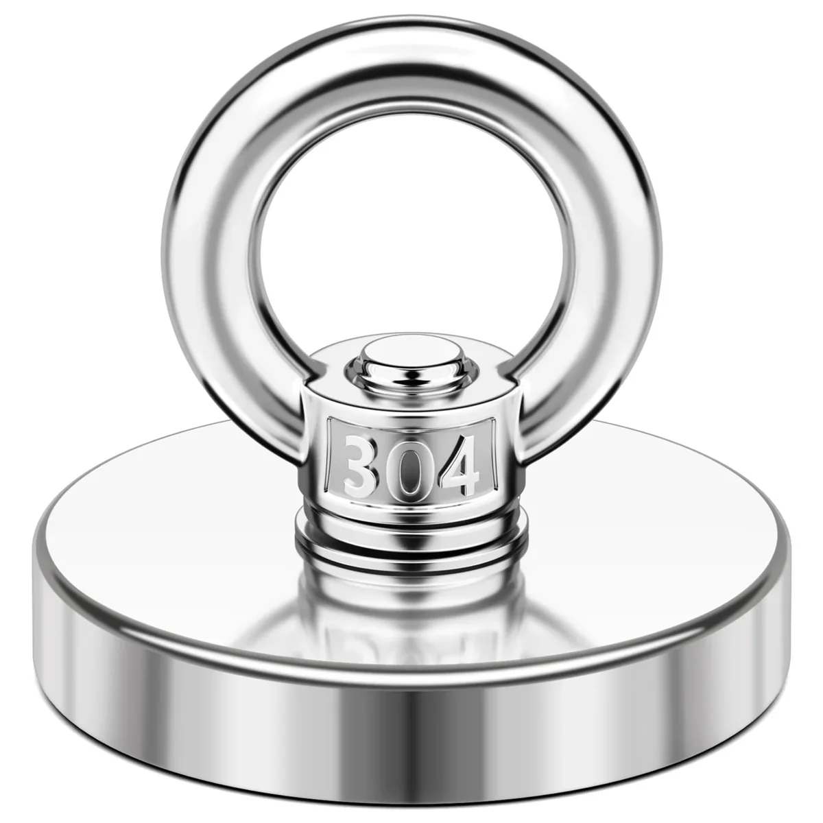 

Neodymium Fishing Magnet Super Strong N52 Heavy Duty Rare Earth Magnet with Countersunk Hole Eyebolt for Underwater Salvage​