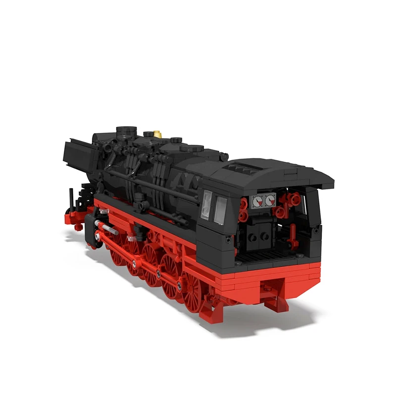 MOC-85629 City Railway Steam-locomotive DR BR 50 Dampflok Building Block Assembly Model Brick Toy Children\'s Gifts