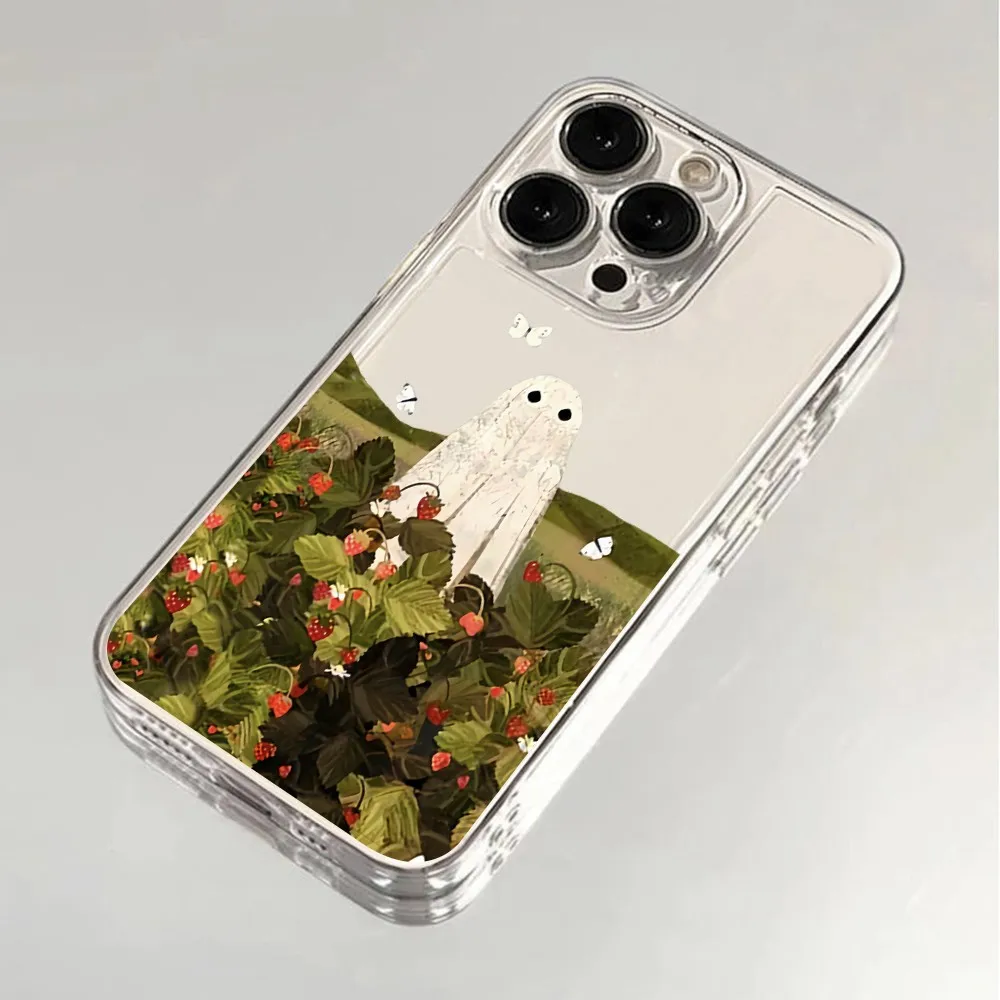 Lustige Halloween-Cartoon-Geist-Handyhülle für iPhone 17, 16, 15, 11, 12, 14, 13 Pro Max, Mini X XS XR 7 8 Plus SE4 16E, stoßfeste Abdeckung – Detail 2