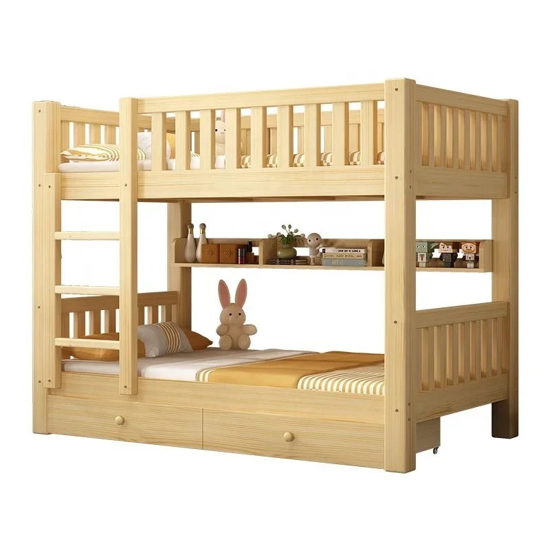 Affordable staff Dormitory Solid wood bunk beds Bunk beds High and low cribs Bunk beds