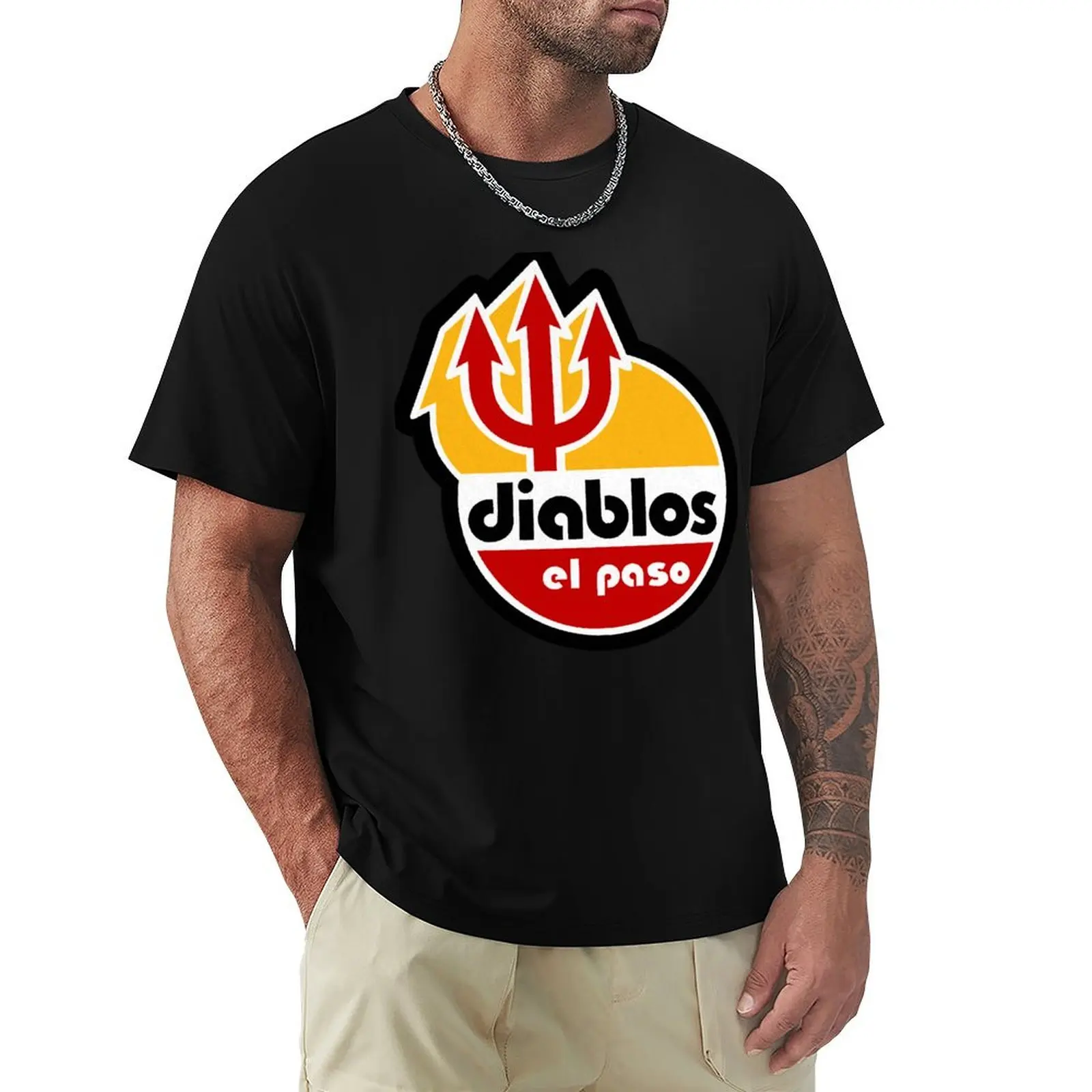 Defunct El Paso Diablos Baseball 1985 T-Shirt Sports Basic Short Sleeve T-Shirt