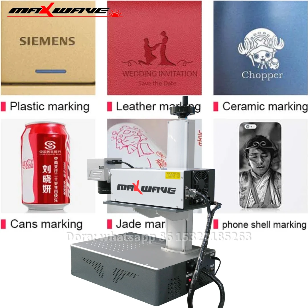 

Fiber UV Laser Marking Machine Stainless Steel Silver Gold Rings Crystal Glass Engraving PVC ID Card Laser Marker