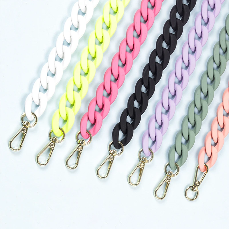 About 40cm Colorful Chain Shoulder Strap Bag Crossbody Bag Chain Jewelry Accessories Pendant