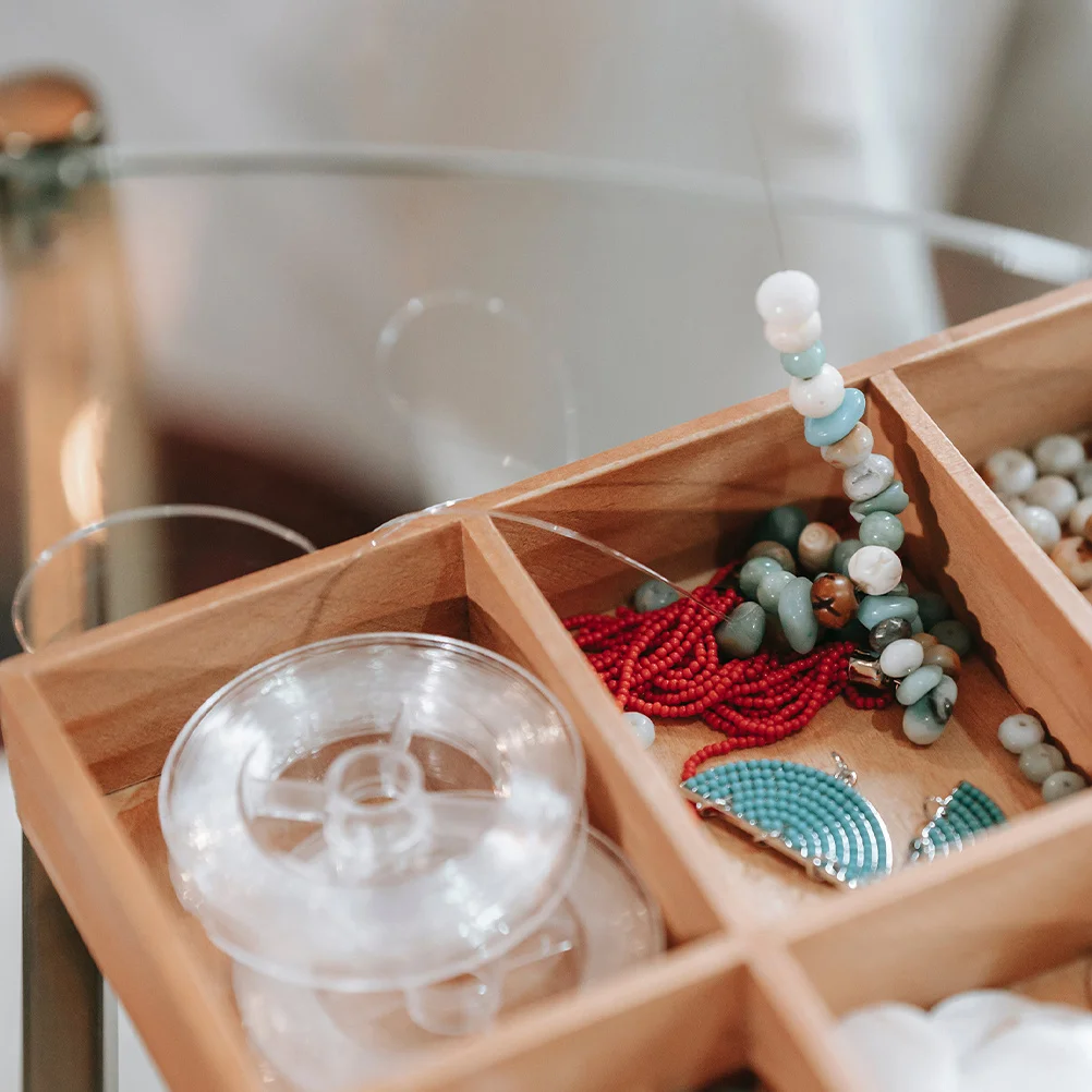 

2 Rolls Transparent Crystal Elastic Cord Durable Tpu String DIY Bracelet Making Supplies Stretchy Beading Thread for Jewelry