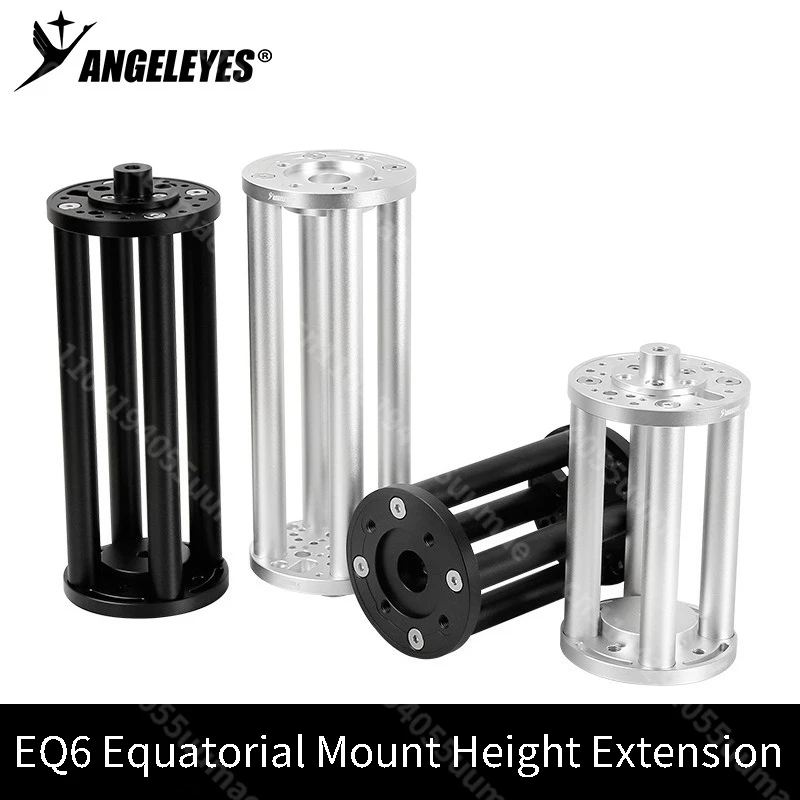 colonne-d'extension-de-hauteur-de-section-booster-noir-argent-200-300mm-1-piece-pour-accessoires-de-telescope-astronomique-a-montage-equatorial-eq6