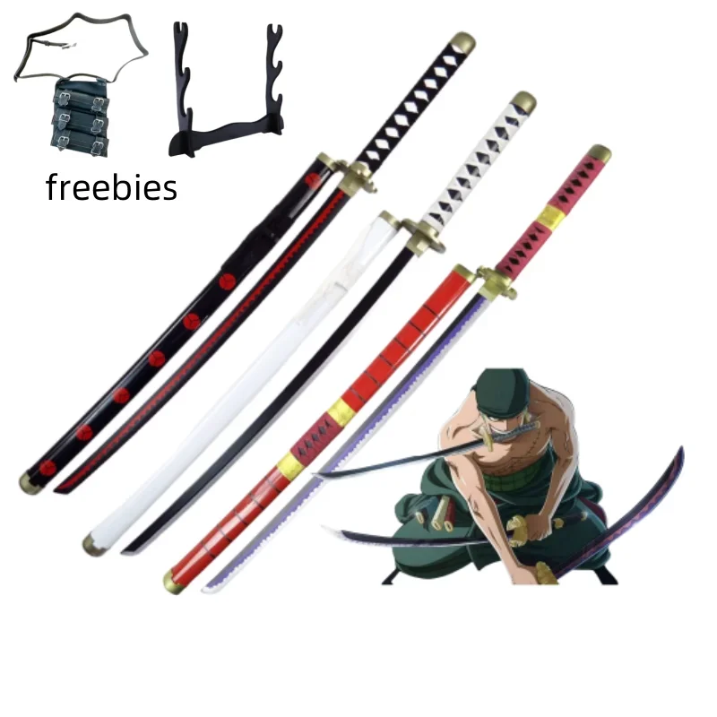 40 inch Roronoa Zoro Katana Ninja-mes zwaard Anime One Piece Cosplay originele Japanse Katana originele Samurai-sabel speelgoed cadeau