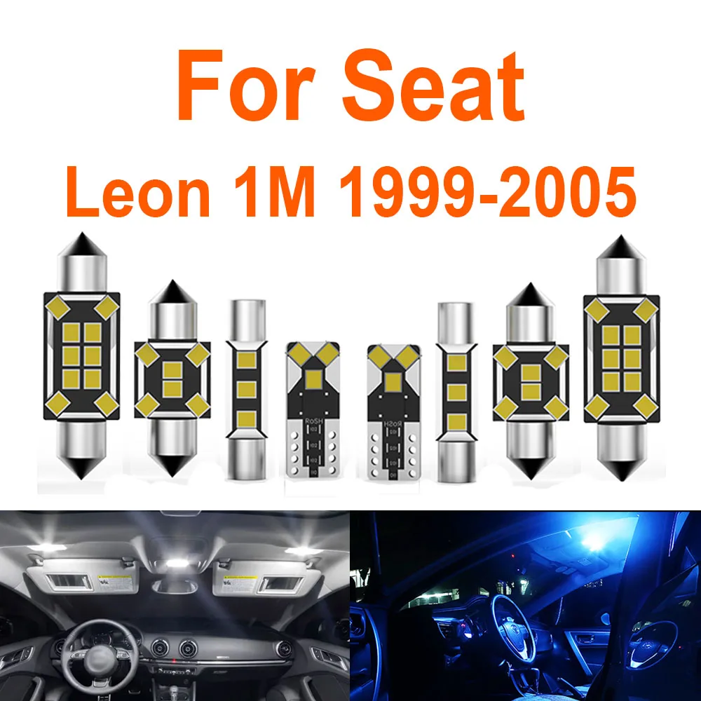 

Abright 16 шт. для Seat Leon MK1 1M 1999 2000 2001 2002 2003 2004 2005 автомобильный светодиодный внутренний светильник аксессуары Запчасти Canbus без ошибок