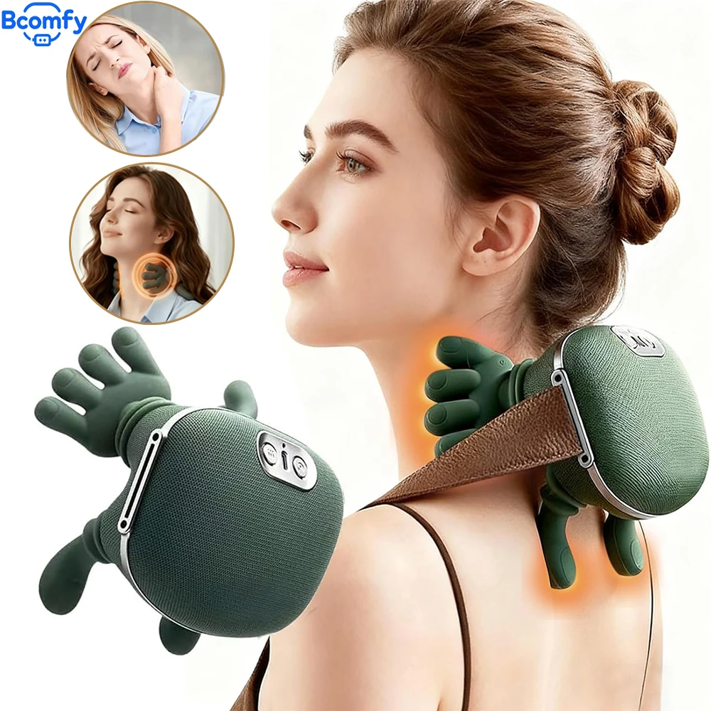 

Electric Neck Massager Portable Shoulder Massager Shiatsu Deep Tissue Kneading Pain Relief for Neck And Shoulder Relaxation