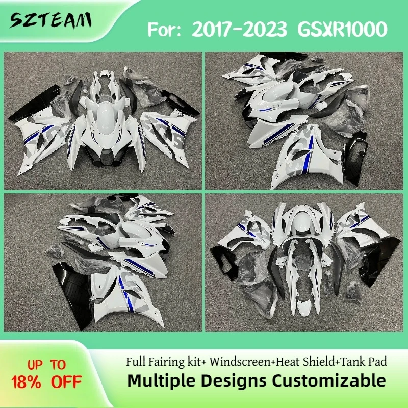 

For GSXR1000 2017 2018 2019 2020 2021 2022 2023 Bodywork Fairing Kit 17-23 GSXR 1000 Motorcycle Plastic Body Set Fairings Pro