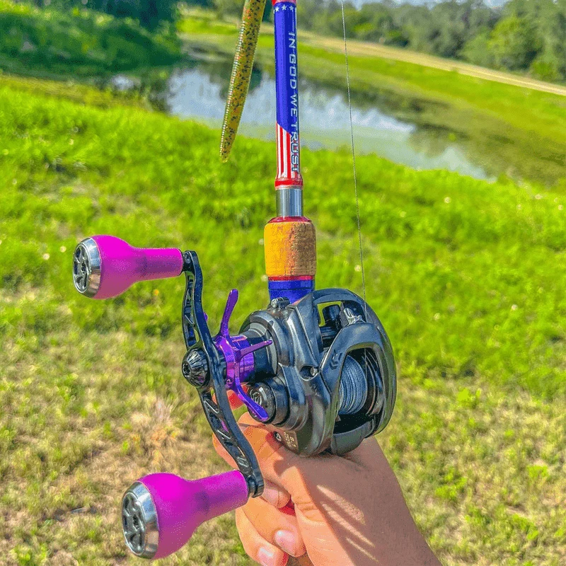 Gomexus Carbonfaser-Griff für Shimano Daiwa Angelrollen 95mm 100mm 105mm – Detail 6