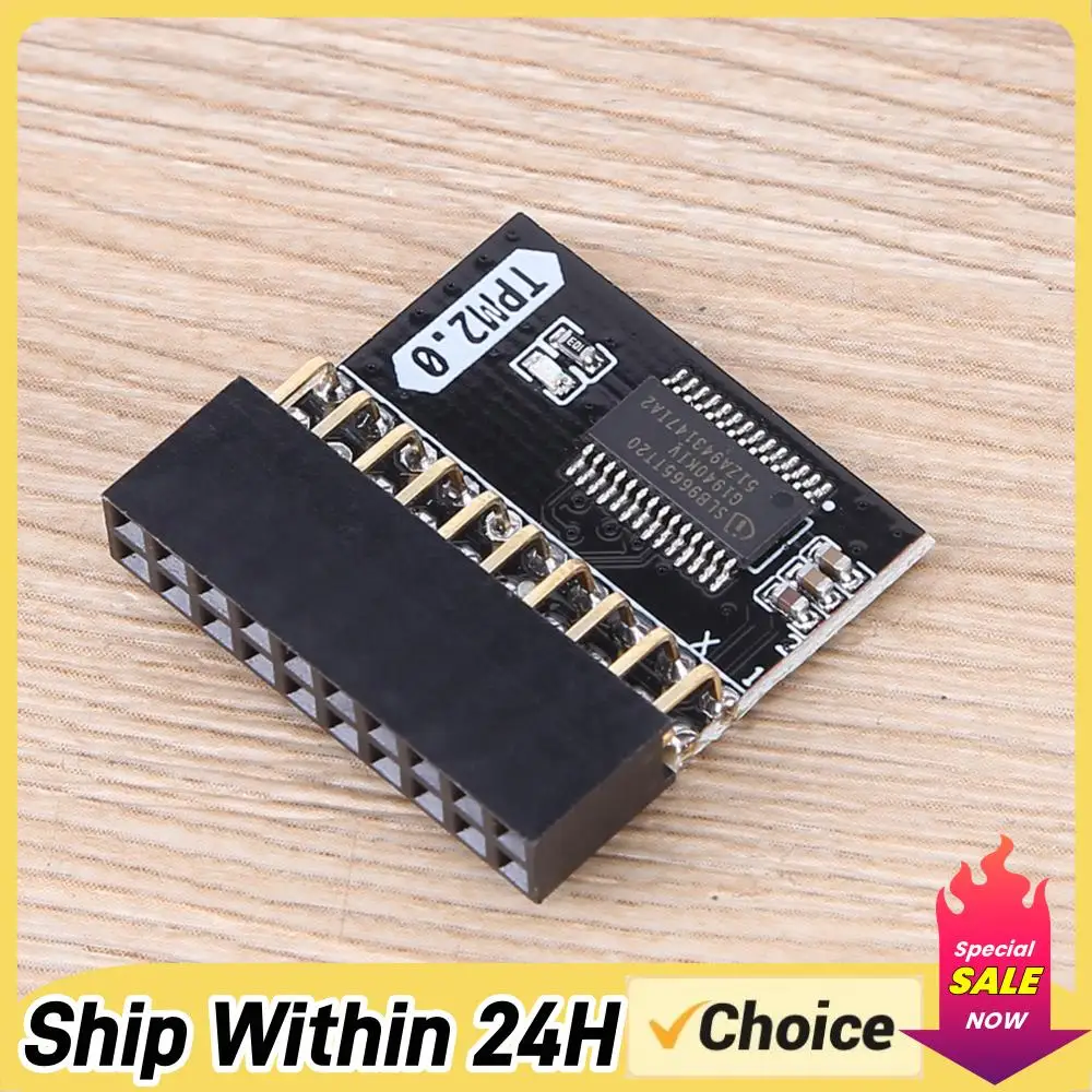 TPM 2.0 Encryption Security Module Replacement Part Motherboard Card 4 GB Module Motherboard 20-1 Pin for WIN11 System