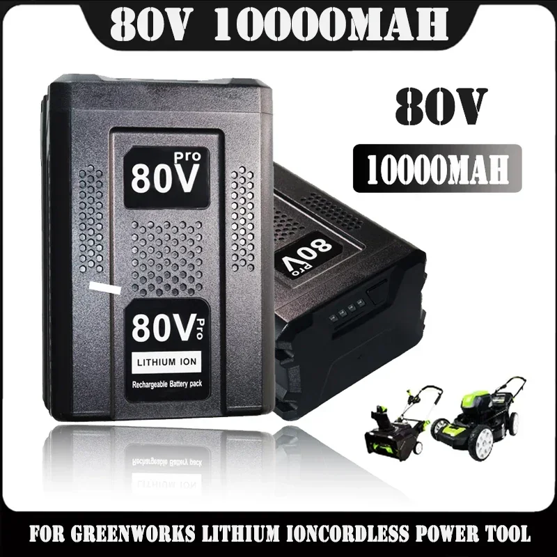 

100% NEW 6.0/8.0/10.0ah 80V Replacement Battery for Greenworks 80V Max Lithium Ion Battery GBA80200 GBA80250 GBA80400 GBA80500