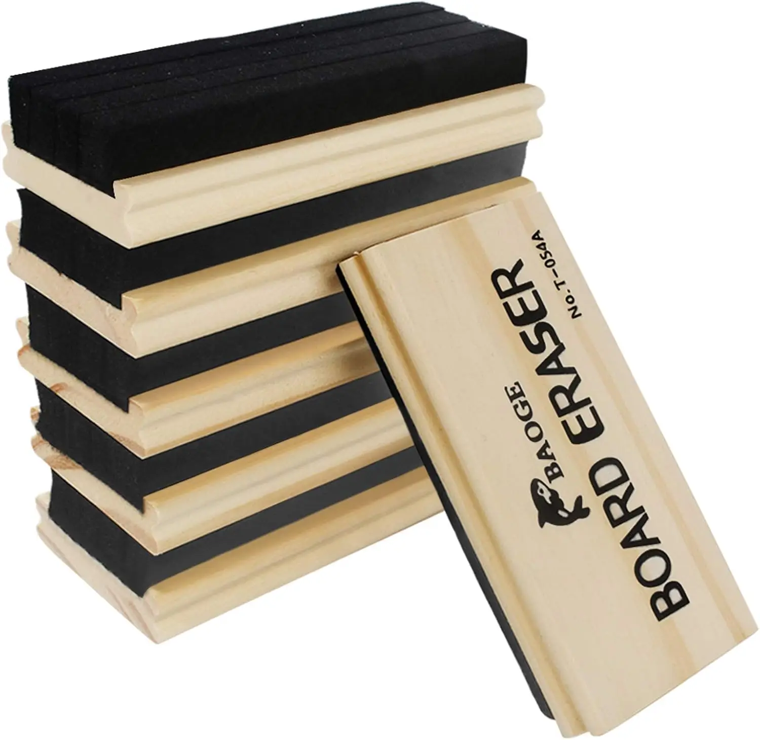 

6 Pack Wool Felt Chalkboard Eraser for Teachers and Kids, Dustless Blackboard Cleaner