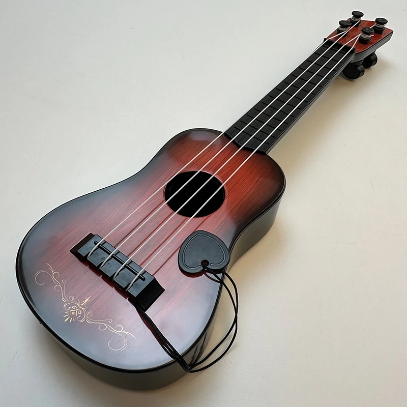 12.6 インチ子供ギターおもちゃは、パドルで基本的な楽器を演奏するために使用できますシミュレート Yukrili 音楽おもちゃ