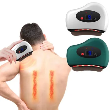 Electric scraping board gugutas relaxation massage devices Gua Sha scraper hot compress vibration face lifting slimming massager