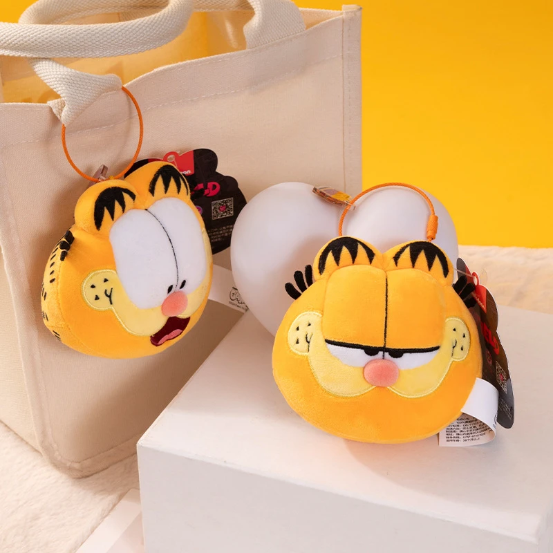 ORIGINAL Garfield Kawaii Weiche Plüsch Spielzeug Schlüsselbund Nette Katzen Anime Kuscheltiere Peluche Puppe Anhänger Geburtstage Geschenke Für Kinder