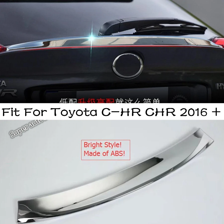 

Lapetus Chrome Rear Tail Bumper Empennage Protector Guard Plate Cover Trim ABS Exterior Parts For Toyota C-HR CHR 2016 - 2020