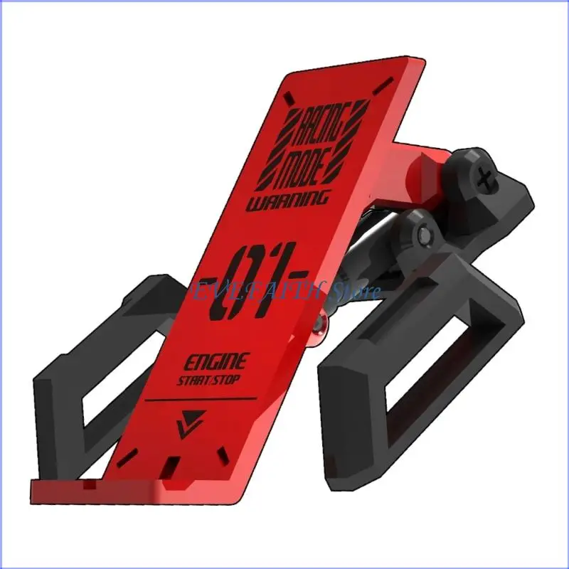 124B Strong Metal Push Start Cover Enhances Interior Styling for Sports Vehicles