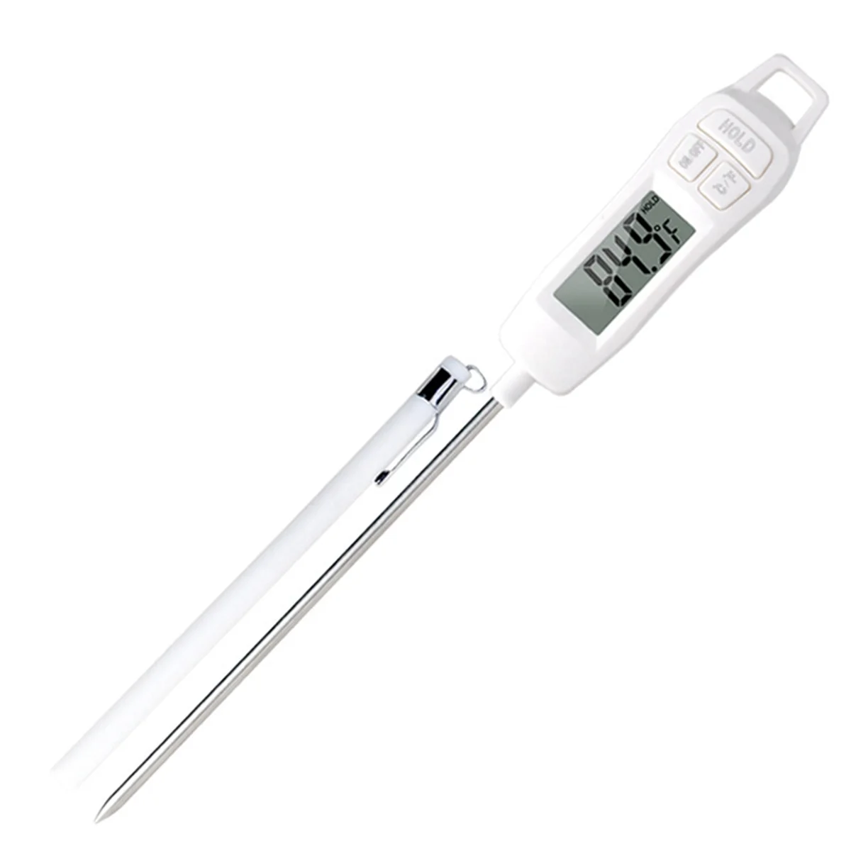 Food Thermometer Kitchen Thermometer Long Probe Digital Instant Read Meat Thermometer for Oil Deep Fry BBQ Grill Cooking