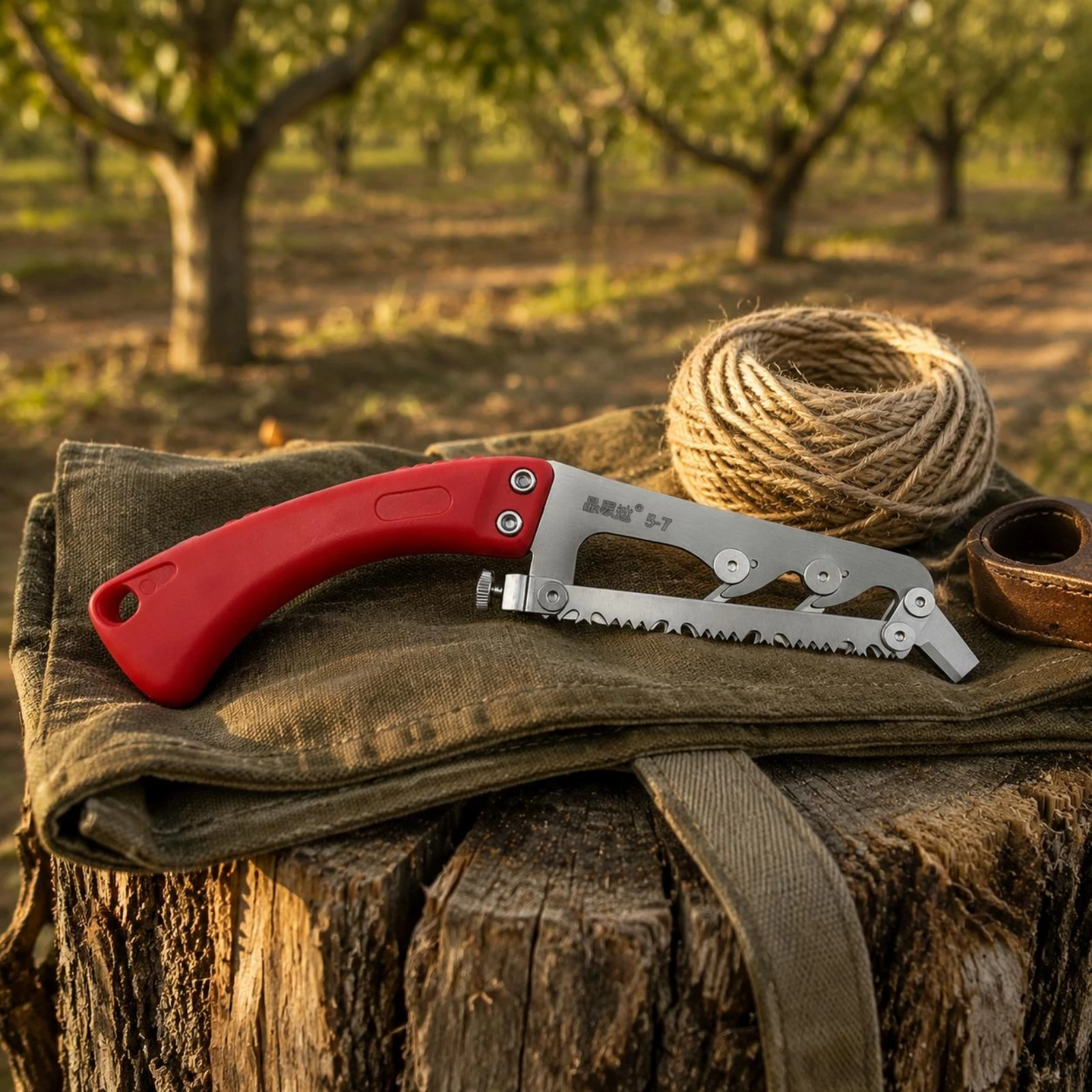 

Girdling Saw Red Handle Folding Tree Saw Handheld Compact for Orchard
