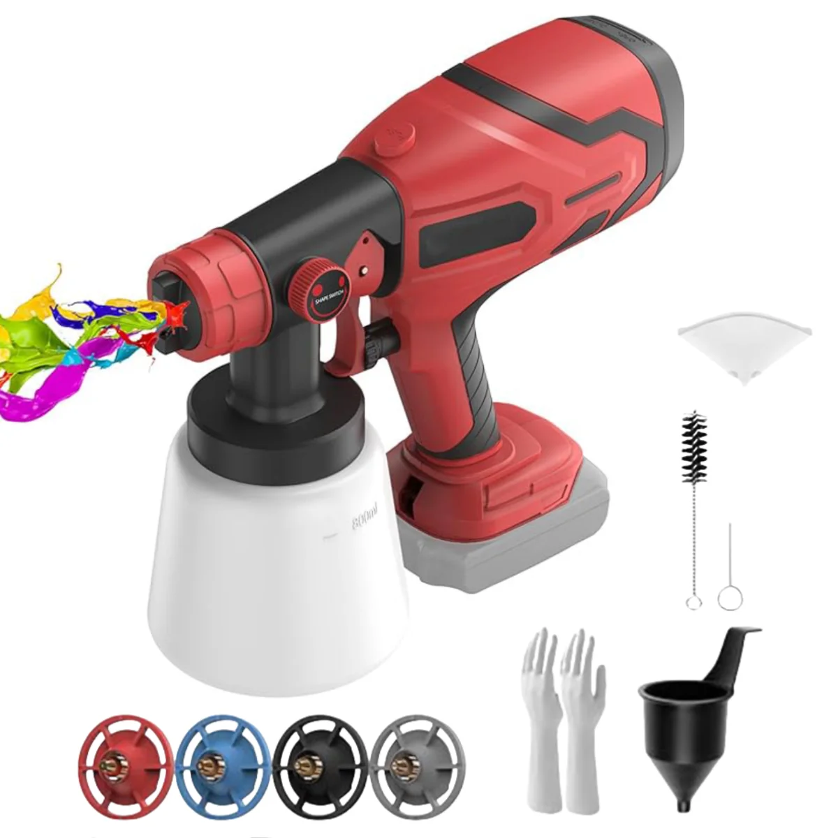 cordlesselectric-spray-gun-home-cordless-paint-sprayer-3nozzle-hvlp-auto-furniture-steel-coating-airbrush-for-milwaukee-battery