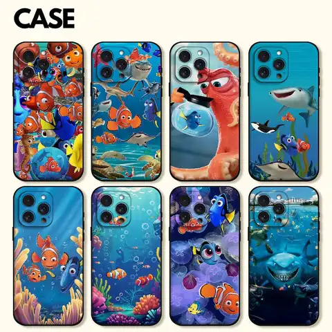 Anime Movie F-Finding N-Nemo Phone Case For IPhone 17 16 15 14 13 12 11 PRO MAX PLUS Mini TPU Soft To Skin-friendly Case