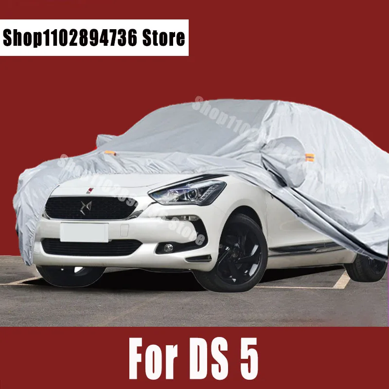 

For DS 5 Full Car Covers Outdoor Sun uv protection Dust Rain Snow Protective Auto Protective cover