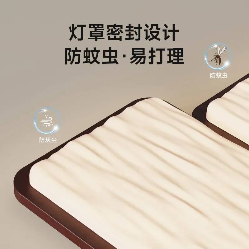 Светильник для гостиной в средневековом стиле, потолочный светильник, бесшумный светильник для спальни в японском стиле, орех для проживания в семье в американском стиле ретро