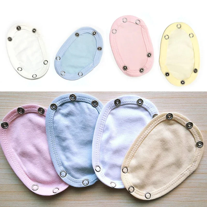 4Pcs Baby Clothes Extension Piece Bag Fart Clothes Jumpsuit Extension Piece Button Baby Clothes Extension Piece Cloth Pads