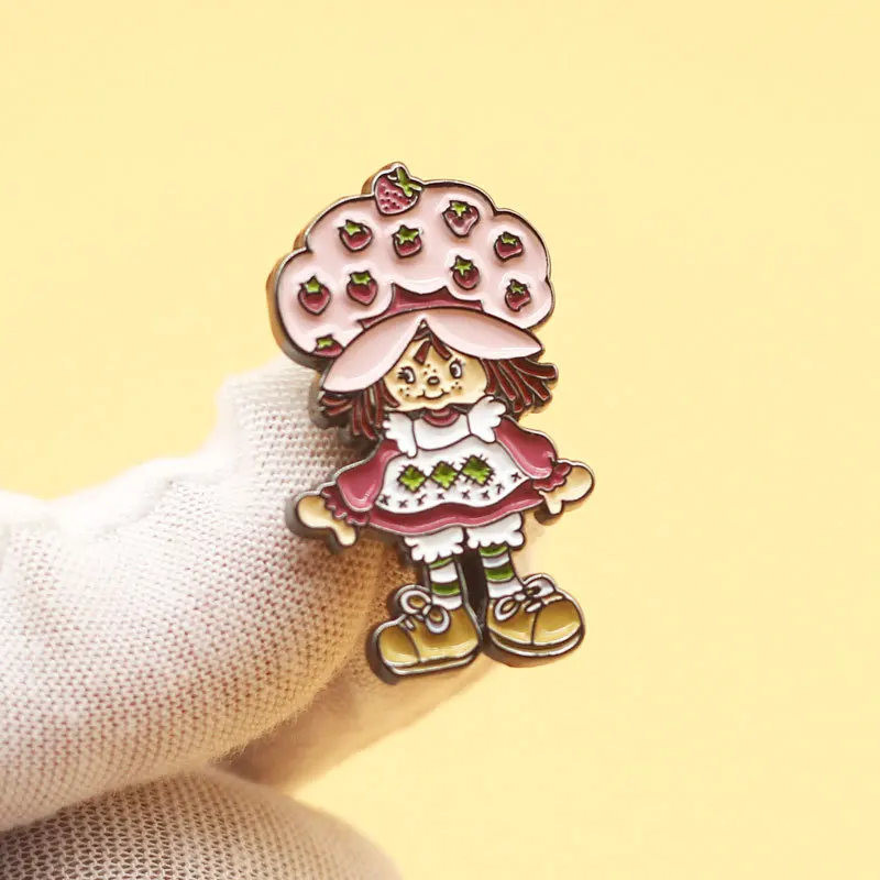 Lovely Little Girl  Badge CAnimation Brooch  Clothes  Hats Accessories Cartoon Pins  Childrens Fashion Boutique  Gifts