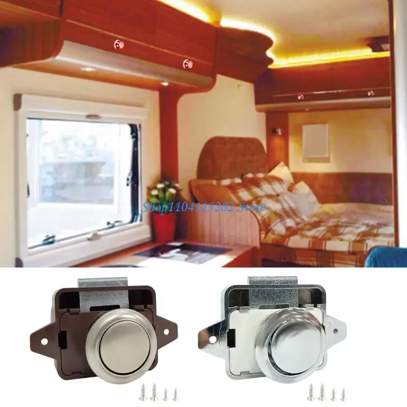 Keyless Door Lock for Campers Furniture Cupboard Push Latches Furniture Hardware