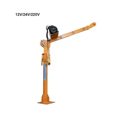 12V/24V/220V Truck Self-Provided Truck-Mounted Crane 500kg Household Electric Hoist Hoisting Locomotive