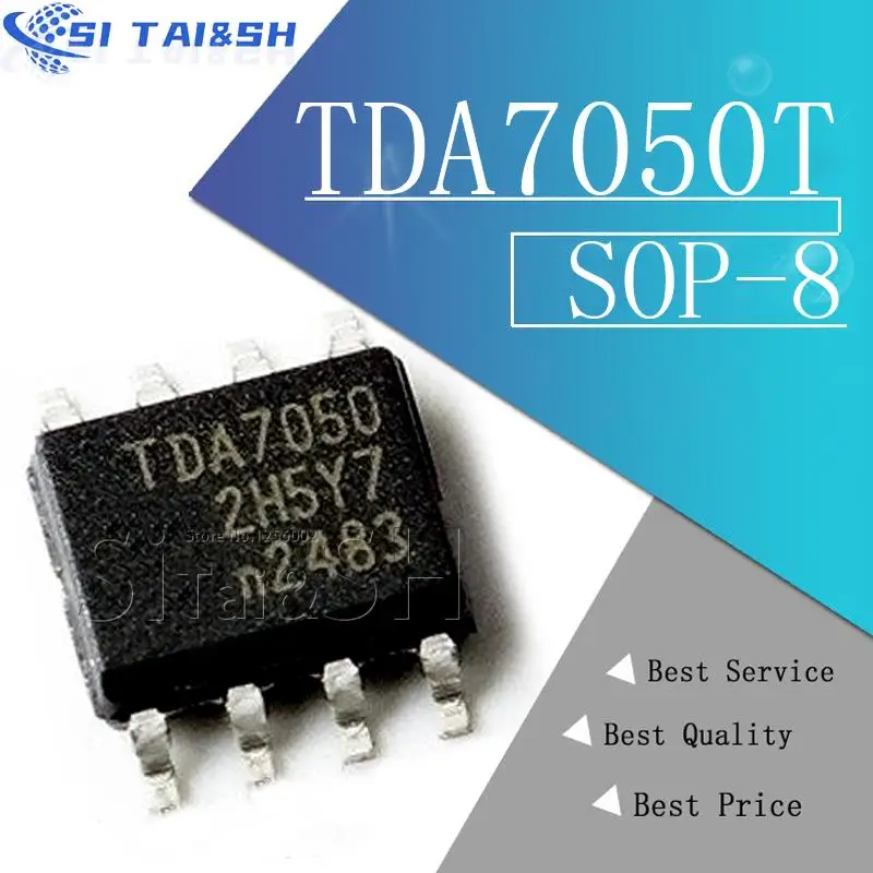 10 piezas TDA1308 SOP-8 TDA 1308 TDA1308T SOP TDA1387 TDA1387T TDA7050T TDA7050 TDA8579T TDA8579 TDA2822M TDA2822