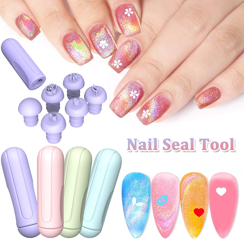 Nail Art Stempel Pen Nail Art Stempel Pen Handwerk Nail Art Bloem Stempel DIY Nail Art Tools Brush Design Manicure