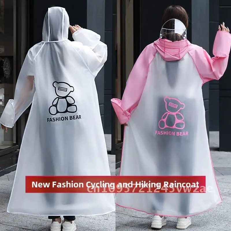 

Extended Full Body Raincoat for Bike Motorcycle Rainproof Poncho Unisex Hiking Use EVA Fabric in Multiple Sizes And Colors