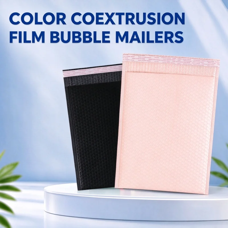 100pcs Colorful Bubble Mailing Bag Self Adhesive Courier Bag Waterproof Protective Transport Bag Gift Wrapping Bag
