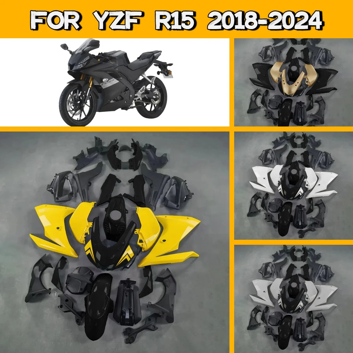 Advanced Fairing Kit for 2018-2024 Yamaha YZF R15 New Injection Accessories Custom Fairings 18-24 YZFR15