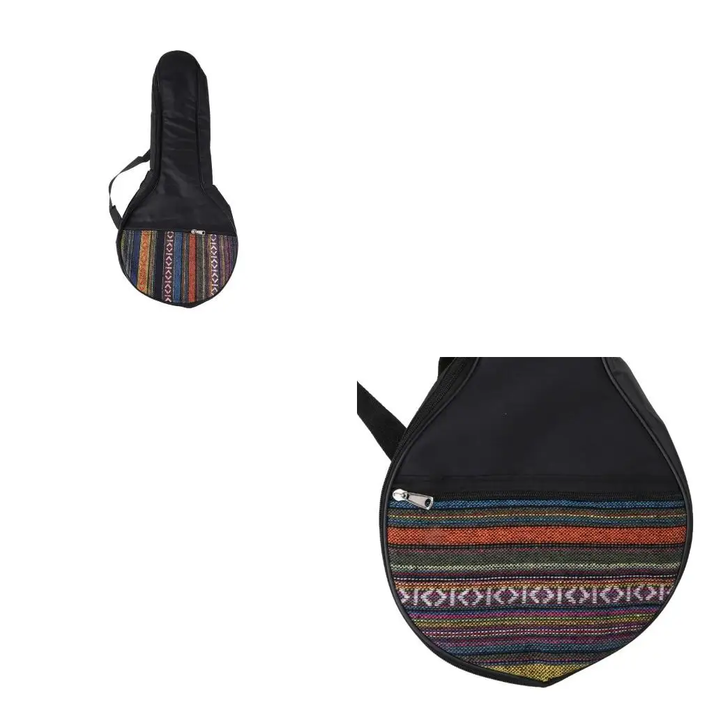 

Q39E 25-дюймовая 4-струнная сумка-банджо в этническом стиле, музыкальная сумка-тоут для гавайской гитары, чехол, хлопковая