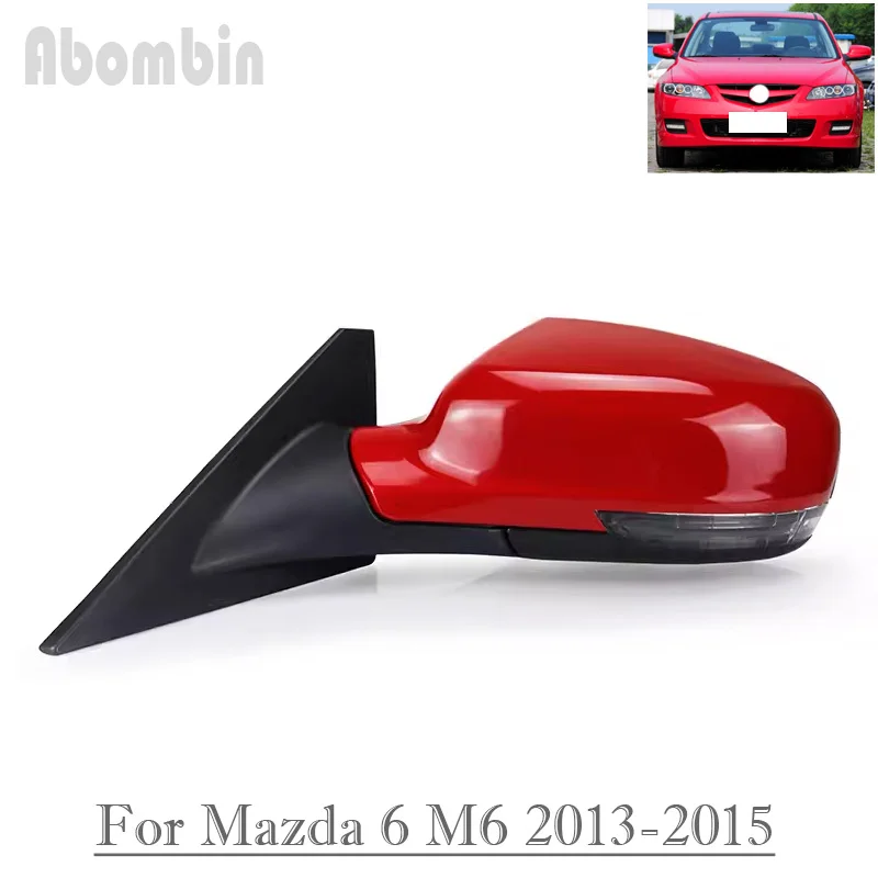 Conjunto de espejo retrovisor lateral automático, montaje de señal de giro para Mazda 6, M6, 2013, 2014, 2015