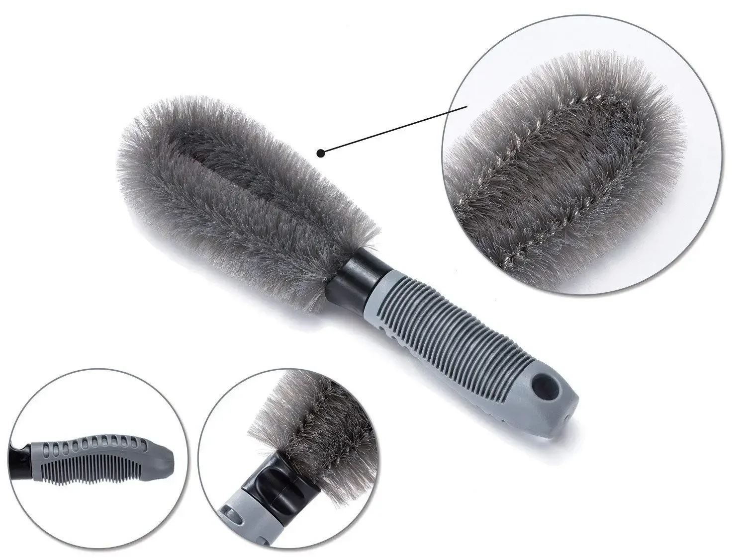 Car Wheel Brush Tire Cleaning Tools Rim Scrubber Cleaner Auto Detailing Brush Washing Tool for Truck Motorcycle Bicycle Home