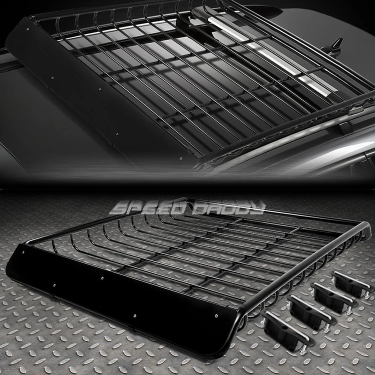 High Quality OEM Iron Durable Car Roof Basket Cargo Carrier Low Wind Noise Fit for Trips 136*113cm